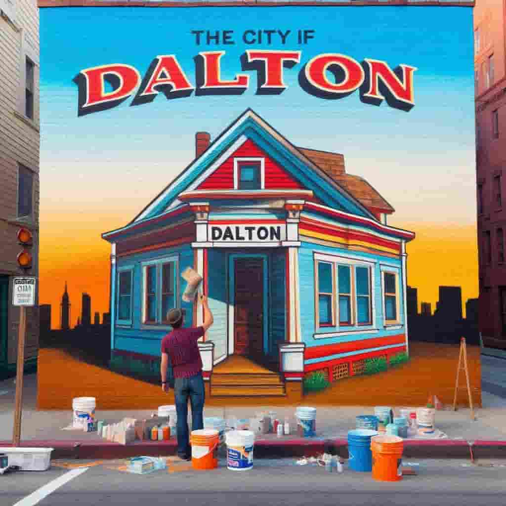 pintor de una casa en dalton
