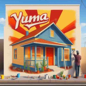 pintor pintando una casa en yuma